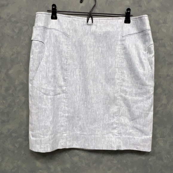 By Etcetera Mini Skirt Career Wear Business Casual Pockets Blue Size‎ 10 - Picture 1 of 7